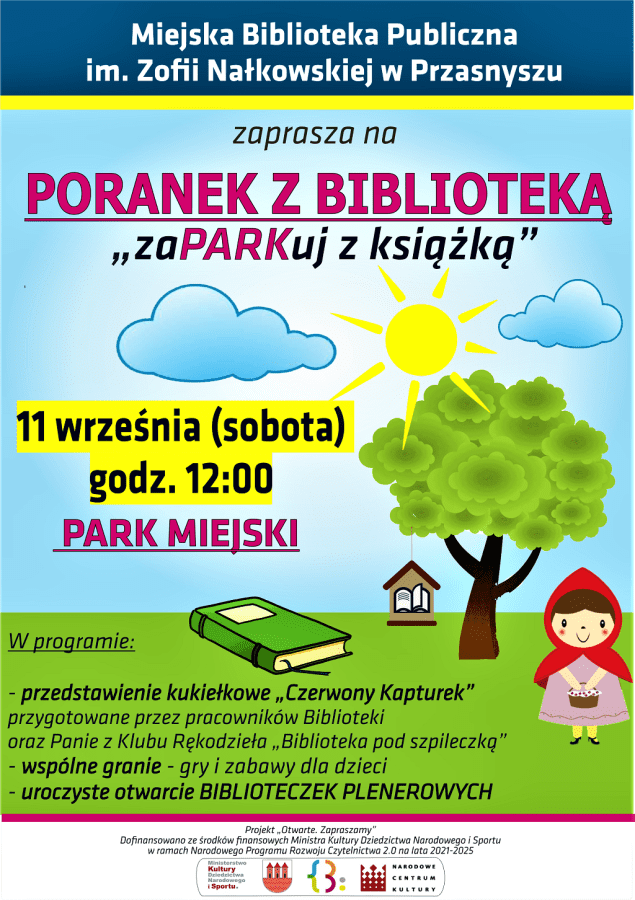 plakat biblioteczki plenerowe