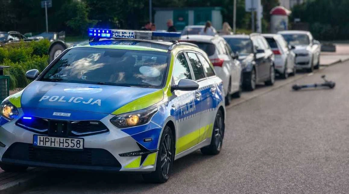 Wypadek hulajnogi elektrycznej w Mławie