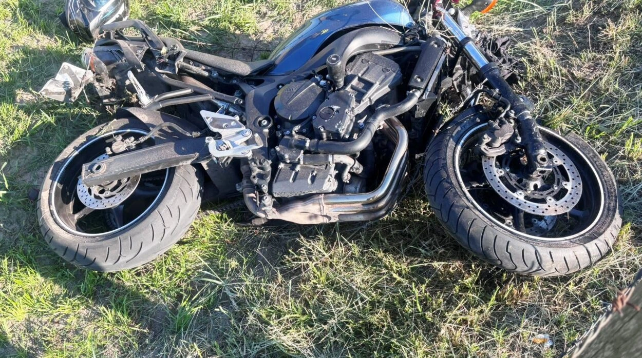 Wypadek motocyklisty w gminie Myszyniec