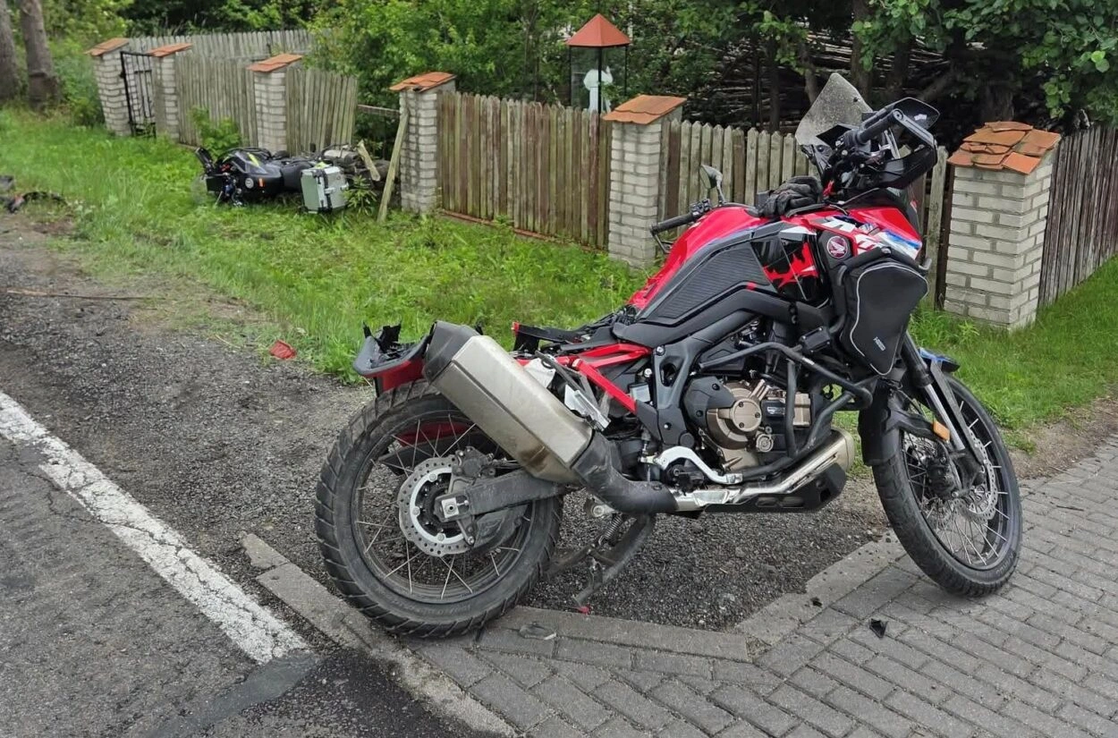 Wypadek motocyklistów w Myszyńcu