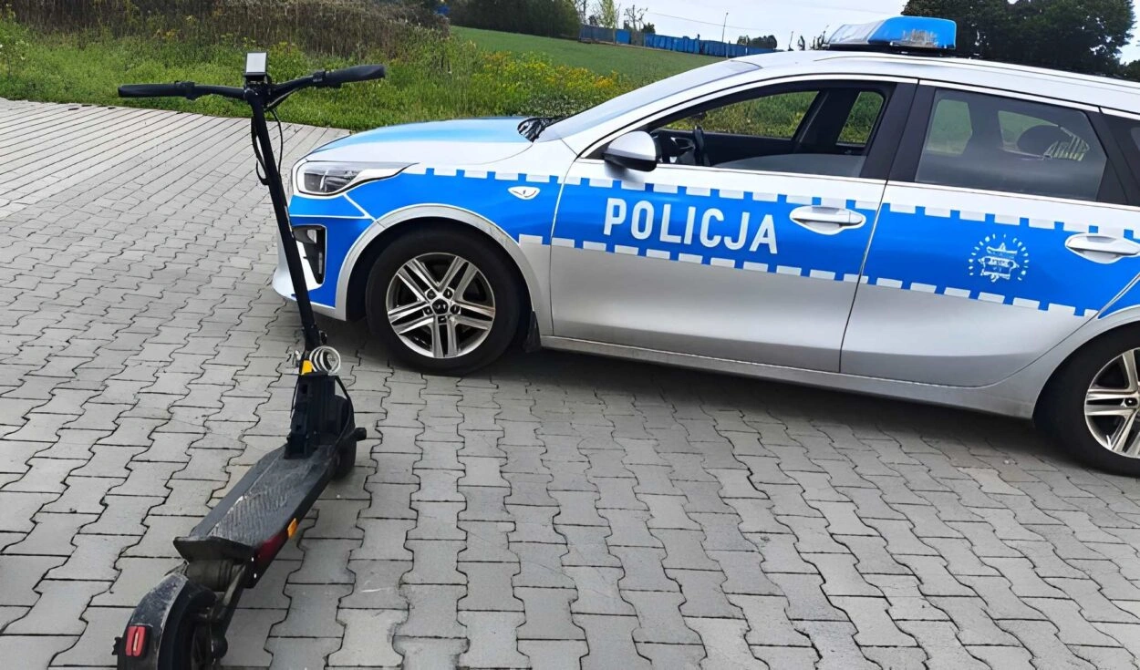 Wypadek hulajnogi w Chorzelach