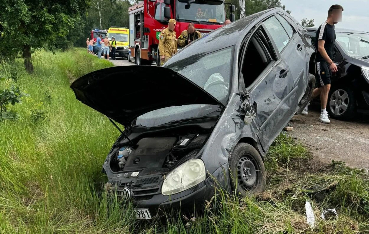 Wypadek drogowy gmina Jednorożec