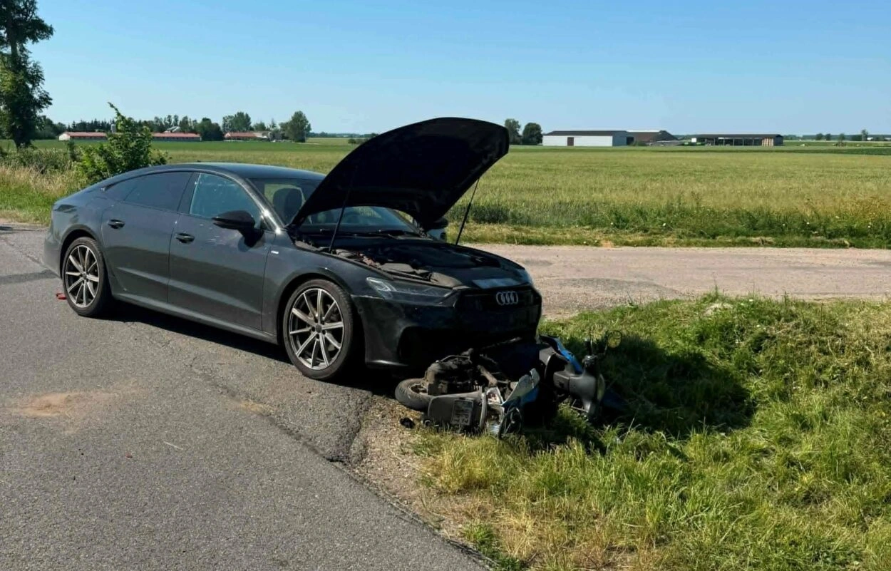 Wypadek drogowy w Iłówku w gminie Krasne