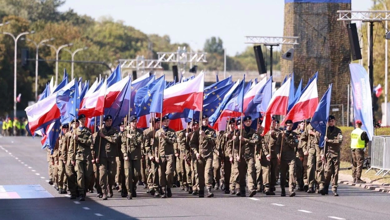 Kadeci z Przasnysza w defiladzie Wojska Polskiego