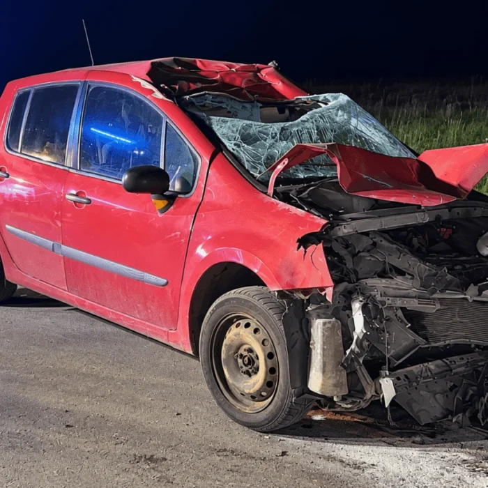 Zderzenie Renault z ciągnikiem w Szwelicach