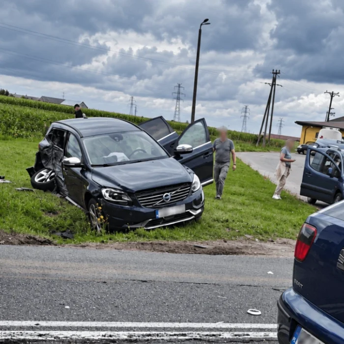 Wypadek na ulicy Słowackiego w Przasnyszu