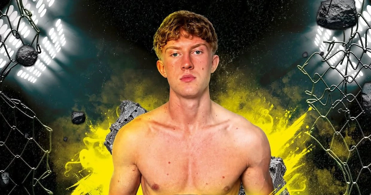 Jakub Trzciński z SHARK Kickboxing Przasnysz na gali Night of Warriors 2