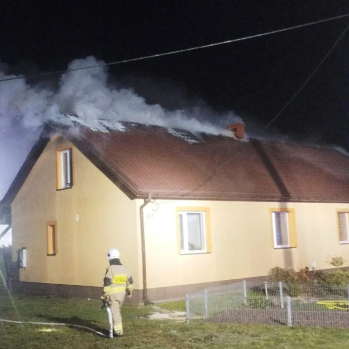 Pożar w Rudnie Kmiecym: Interwencja strażaków w nocy